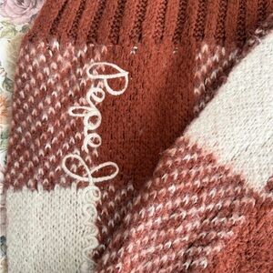 Pepe Jeans Women's Rust and Cream Sweater
